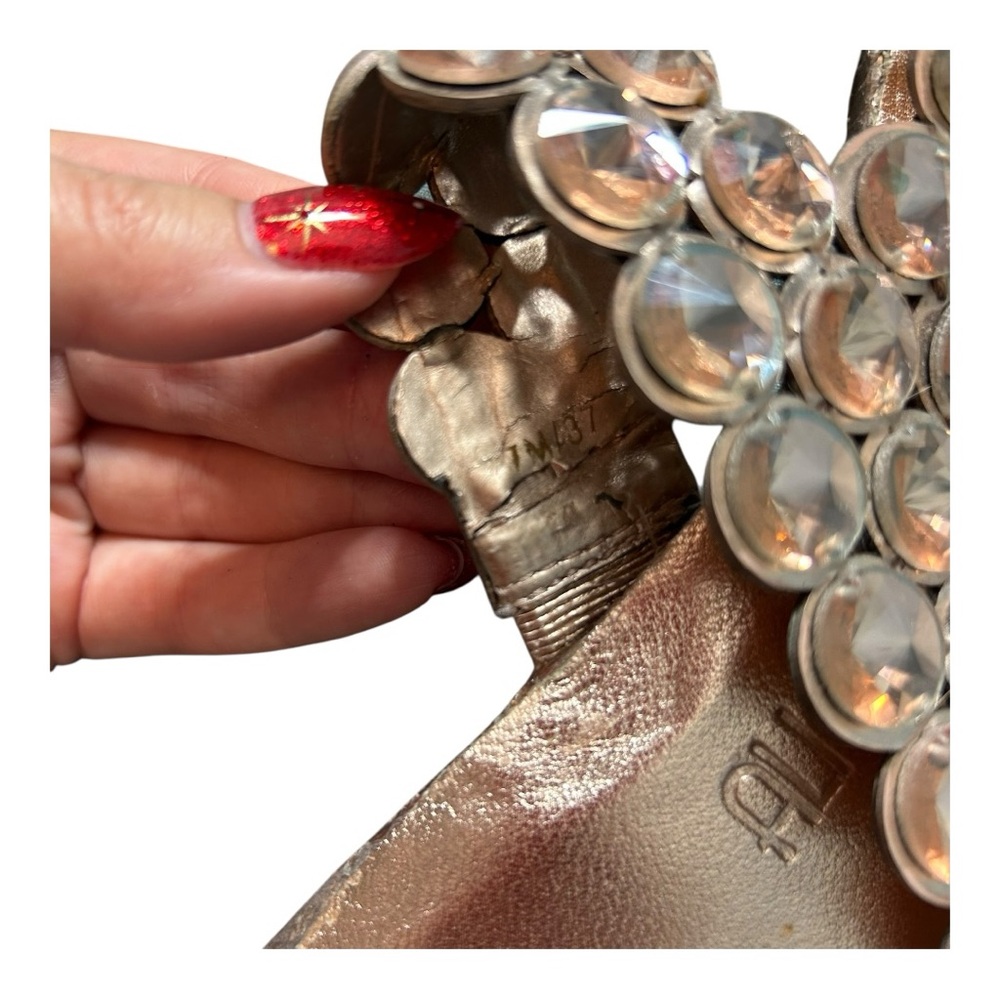 Vince Camuto Itta Toe Ring Embellished Sandal - Size 7, Rose Gold - Picture 4 of 9